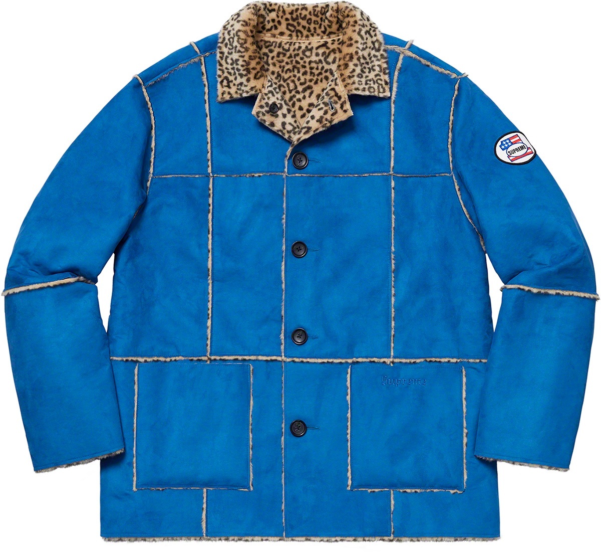 Reversible Faux Suede Leopard Coat view 20